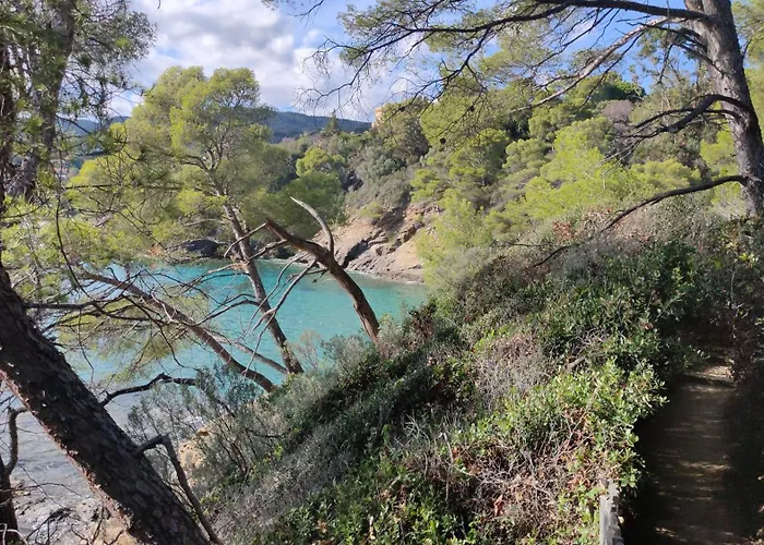 Grand T2 Classe 4 Etoiles - Plein Sud Et Tres Calme Au Lavandou *